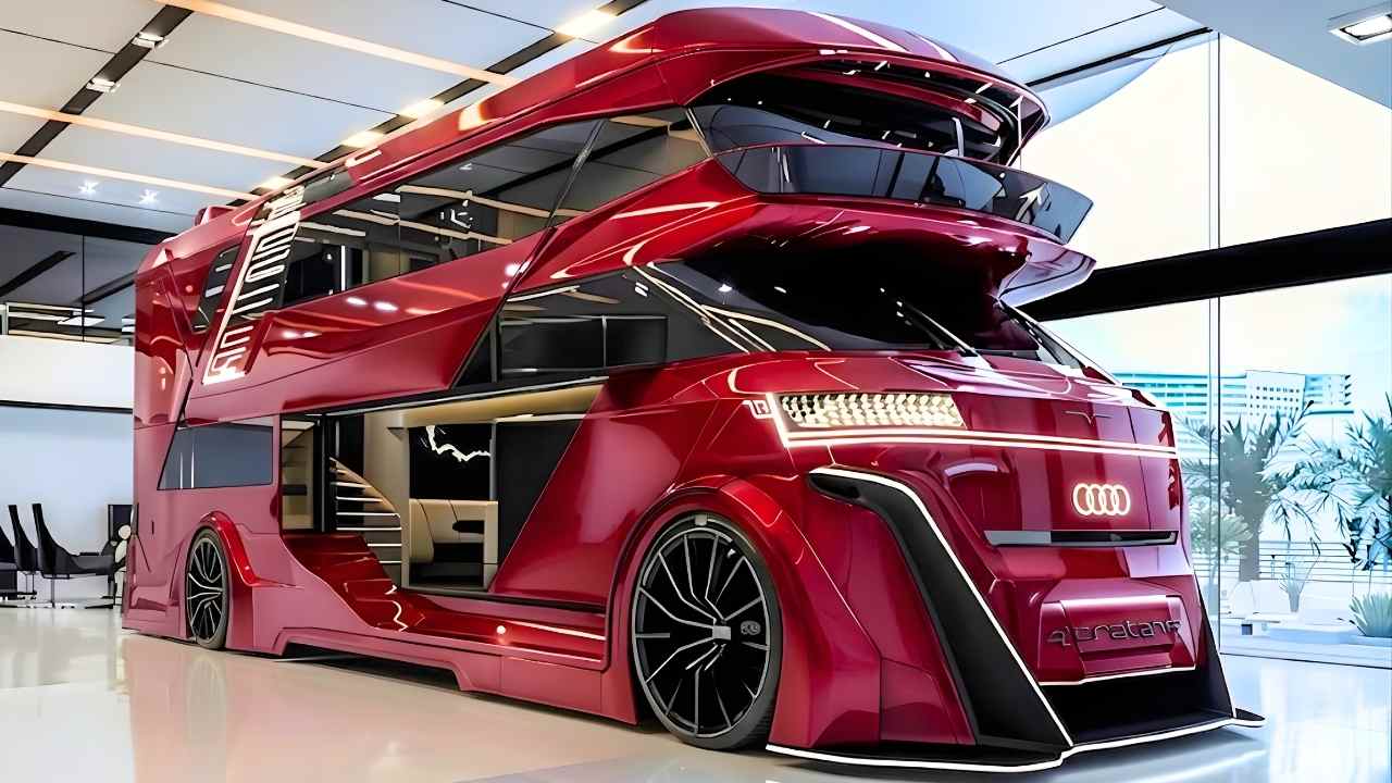 2026 Audi Motorhome Revealed With 750 Km Range, Luxury Interior Suite, And Smart Autonomous Travel Features Inside