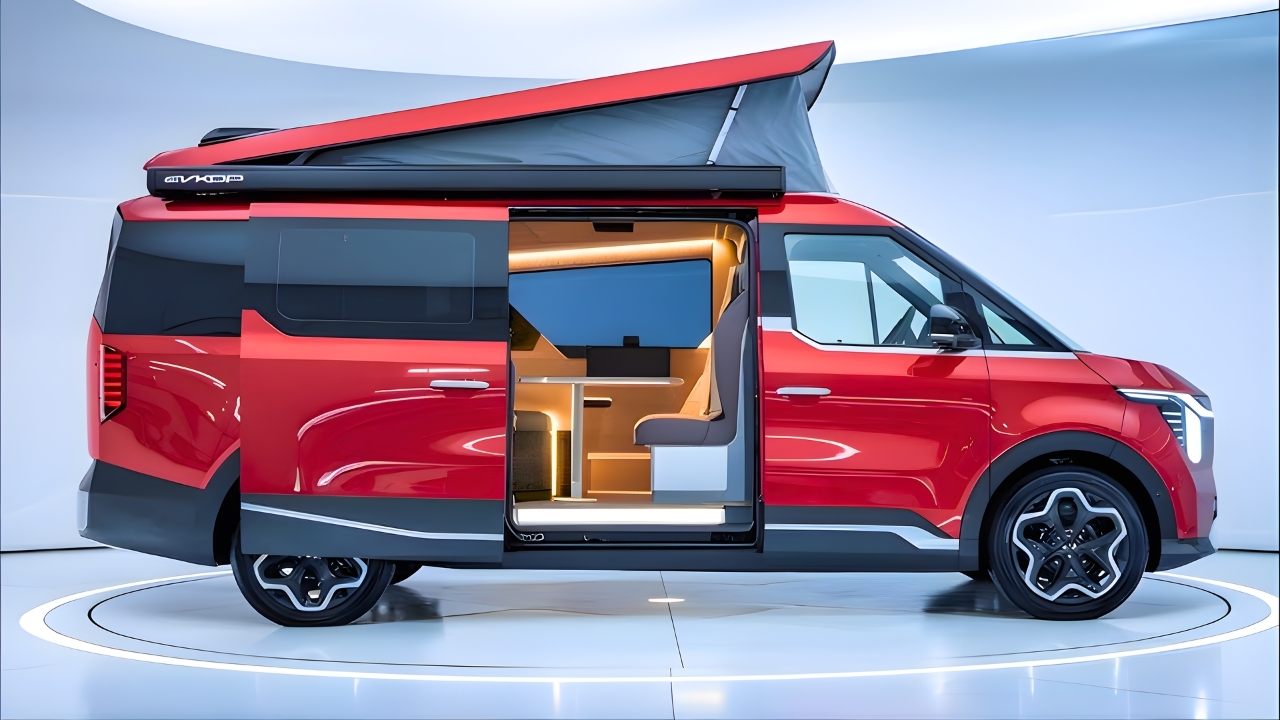 2026 Kia Camper Van Review With Foldable Queen Bed, Hybrid AWD System, Solar Roof And $42K Pricing